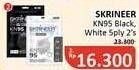 Promo Harga Skrineer Masker KN 95 Black, KN 95 White 2 pcs - Alfamidi