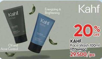 Promo Harga Kahf Face Wash Oil And Acne Care, Skin Energizing And Brightening 100 ml - Guardian