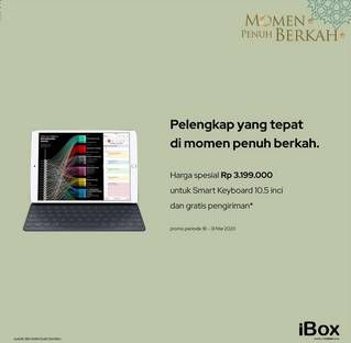 Promo Harga APPLE Smart Keyboard 10.5 Inch  - iBox