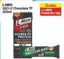 Promo Harga L-men Susu UHT Whey Protein 2 Go Chocolate 200 ml - Alfamidi