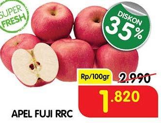 Promo Harga Apel Fuji RRC per 100 gr - Superindo