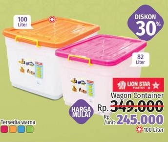 Promo Harga LION STAR Wagon Container  - LotteMart