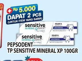 Promo Harga Pepsodent Pasta Gigi Sensitive Expert Original 100 gr - Hypermart