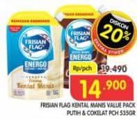 Promo Harga Frisian Flag Susu Kental Manis Cokelat, Putih 535 gr - Superindo