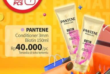 Promo Harga Pantene Conditioner Miracle Biotin Strength 150 ml - Guardian