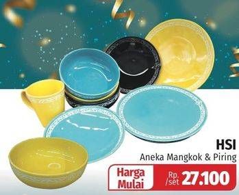 Promo Harga HSI Peralatan Makan Keramik  - Lotte Grosir