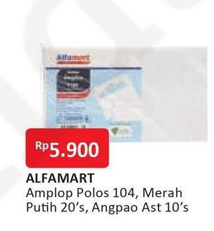 Promo Harga ALFAMART Amplop Polos 104, Merah Putih, Angpao  - Alfamart