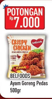 Promo Harga BELFOODS Crispy Chicken Pedaaaz 500 gr - Hypermart