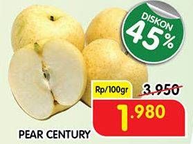 Promo Harga Pear Century per 100 gr - Superindo