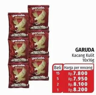 Promo Harga GARUDA Kacang Kulit per 10 pcs 16 gr - Lotte Grosir