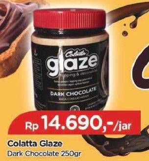 Promo Harga COLATTA Glaze Topping & Decoration Dark Chocolate 250 gr - TIP TOP