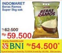 Promo Harga Indomaret Beras Ramos Super 5 kg - Indomaret