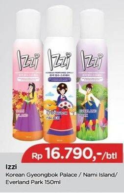 Promo Harga IZZI Korean Perfumed Spray Gyeongbok Palace, Nami Island, Everland Park 150 ml - TIP TOP