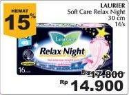 Promo Harga Laurier Relax Night 30cm 16 pcs - Giant