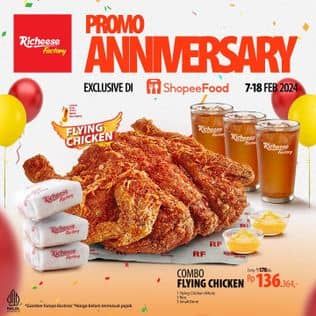 Promo Harga Richeese Factory Combo Fire Flying Chicken  - Richeese Factory