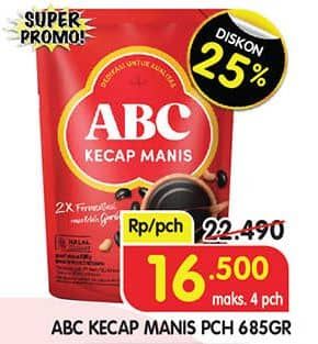 Promo Harga ABC Kecap Manis 685 ml - Superindo