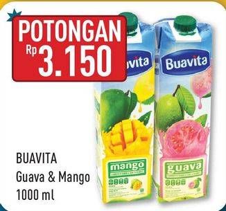 Promo Harga BUAVITA Fresh Juice Guava, Mango 1000 ml - Hypermart