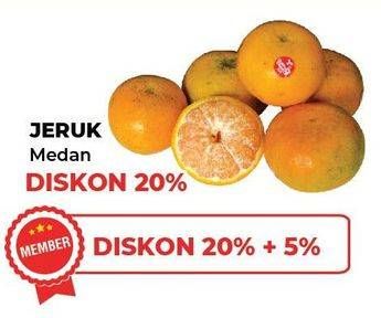 Promo Harga Jeruk Medan per 100 gr - Yogya