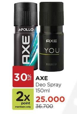 Promo Harga AXE Deo Spray 150 ml - Watsons