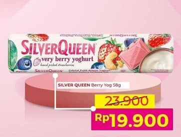 Promo Harga Silver Queen Chocolate Very Berry Yoghurt 58 gr - Alfamart