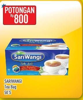 Promo Harga Sariwangi Teh Asli 50 pcs - Hypermart