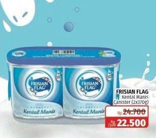 Promo Harga FRISIAN FLAG Susu Kental Manis Putih 370 gr - Lotte Grosir