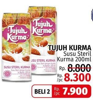 Promo Harga TUJUH KURMA Susu Steril Kurma 200 ml - LotteMart