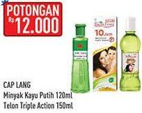 Promo Harga Cap Lang Minyak Kayu Putih/ Telon Triple Action  - Hypermart