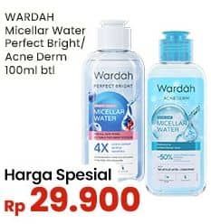 Wardah Wardah Micellar Water  Harga Promo Rp29.900, Cashback 60% (Rp. 35.000) Tiap Belanja Rp. 60.000 Produk Sponsor Cosmetic/Face Care. S&K Berlaku, Cashback Rp2.000 dengan GOPAY min transaksi Rp40.000