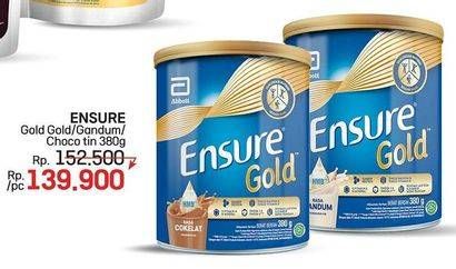 Promo Harga Ensure Gold Wheat Gandum Coklat, Vanilla 380 gr - LotteMart