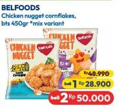 Promo Harga Belfoods Nugget Cornflakes, Be The Star 450 gr - Hypermart