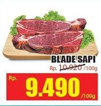 Promo Harga Daging Blade per 100 gr - Hari Hari