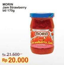 Promo Harga MORIN Jam Strawberry 170 gr - Indomaret