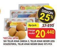 Promo Harga SIH Telur Omega 3, Emas, Rendah Kolesterol 10 pcs - Superindo