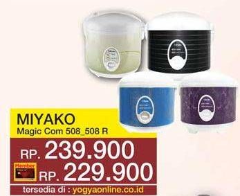 Promo Harga MIYAKO Magic Com 508, 508R  - Yogya