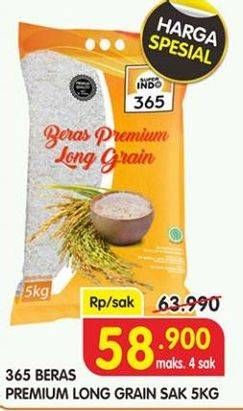 Promo Harga 365 Beras 5 kg - Superindo