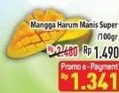Promo Harga Mangga Harum Manis Super per 100 gr - Hypermart