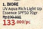 Promo Harga Biore UV Aqua Rich Light Up Essence SPF50++ 70 gr - Guardian