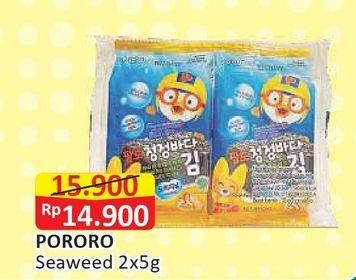 Promo Harga PALDO Pororo Roasted Seaweed per 2 bungkus 5 gr - Alfamart