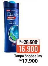 Promo Harga CLEAR Men Shampoo Active Clean, Anti Dandruff Cool Sport Menthol 160 ml - Alfamart