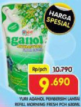 Promo Harga YURI AGANOL Floor Cleaner Morning Fresh 630 ml - Superindo