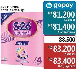 Promo Harga S26 Promise Susu Pertumbuhan Vanilla 400 gr - Alfamidi