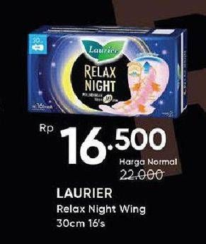 Promo Harga Laurier Relax Night 30cm 16 pcs - Guardian