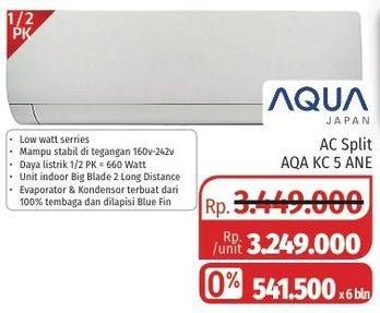 Promo Harga AQUA AQA-KCR5ANE | AC Standard 1.5PK  - Lotte Grosir