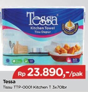 Promo Harga TESSA Kitchen Towel TTP001 3 roll - TIP TOP