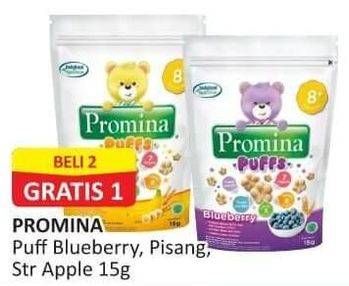 Promo Harga PROMINA Puffs Blueberry, Pisang, Strawberry Apple 15 gr - Alfamart