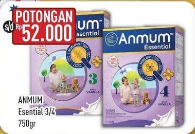 Promo Harga ANMUM Essential 3 / Essential 4 750 gr - Hypermart
