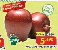 Promo Harga Apel Washington B Besar per 100 gr - Superindo