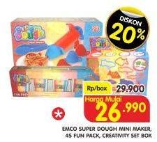 Promo Harga EMCO Super Dough Mini Maker, 4s Fun Pack, Creativity Set  - Superindo