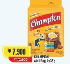 Promo Harga Energen Sereal Champion Cokelat per 4 sachet 35 gr - Alfamart